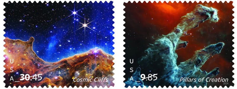 USPS James Webb Space Telescope collectible stamps