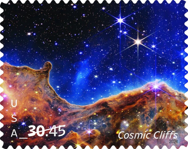 USPS Cosmic Cliffs Priority stamp